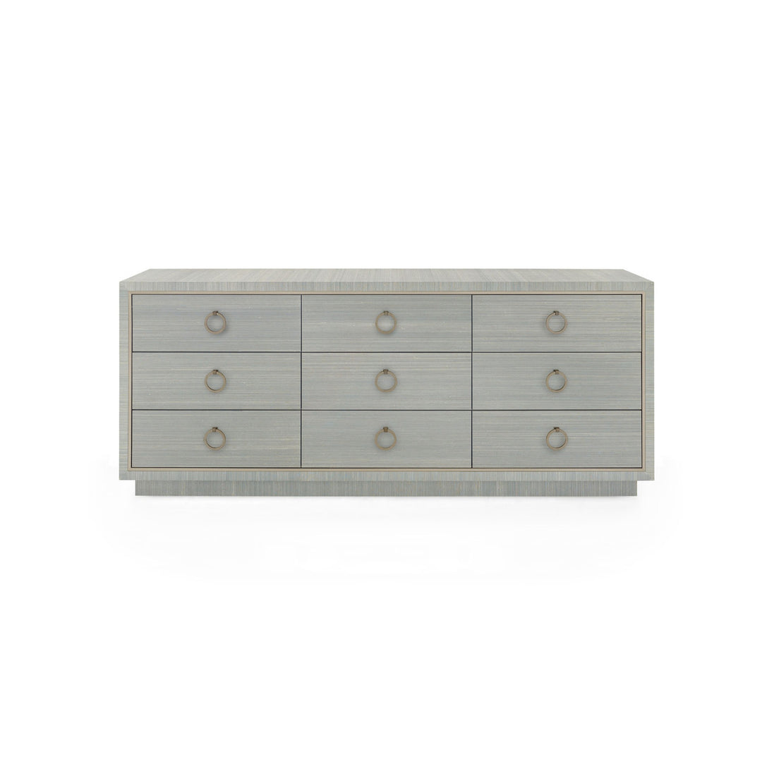 Parker Extra Large 9-Drawer Slate Blue Shimmer