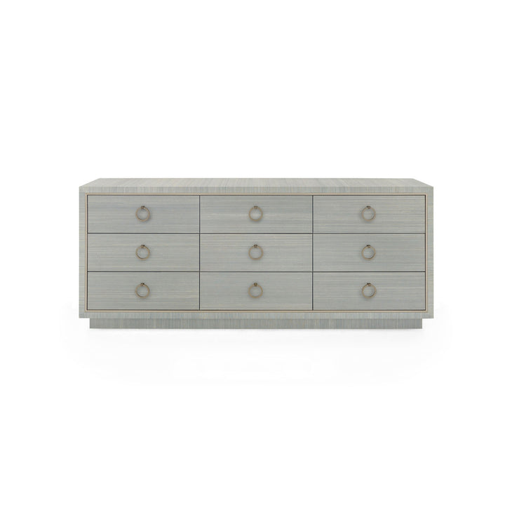 Parker Extra Large 9-Drawer Slate Blue Shimmer