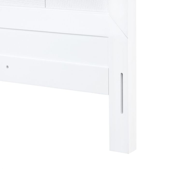 Patricia Queen Headboard With Ryder Bed Frame - Vanilla