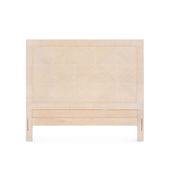 Patricia King Headboard With Ryder Bed Frame - Sand