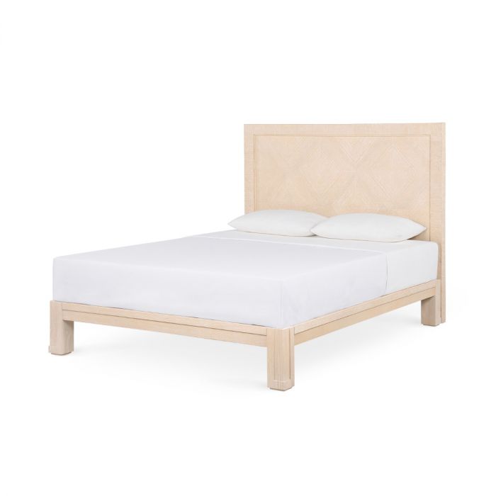 Patricia Queen Headboard With Ryder Bed Frame - Sand