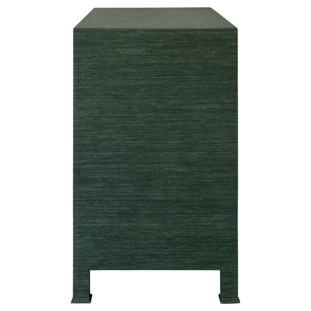 Getty Chest - Green Grasscloth