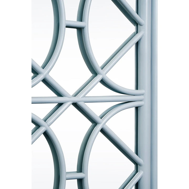 Aria Cabinet - Light Blue Rattan