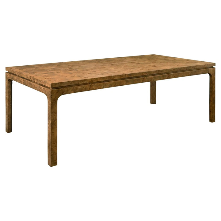 Adams Dining Table - Dark Burl Wood