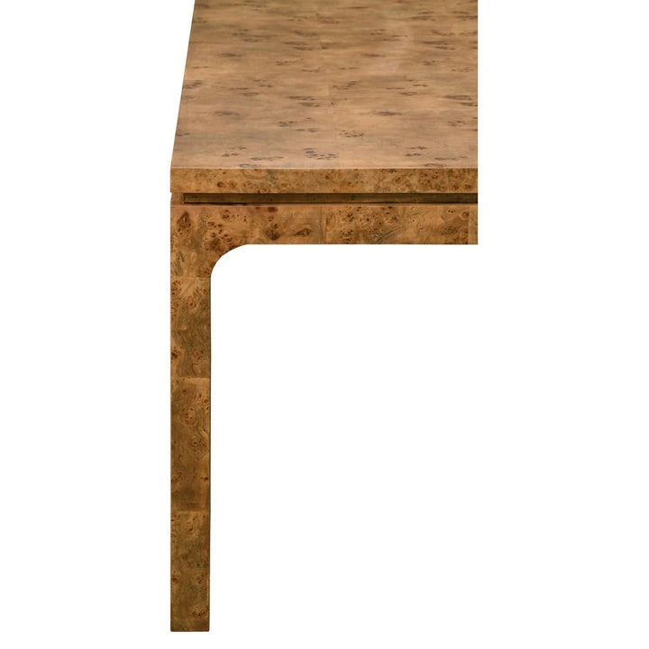 Adams Dining Table - Dark Burl Wood