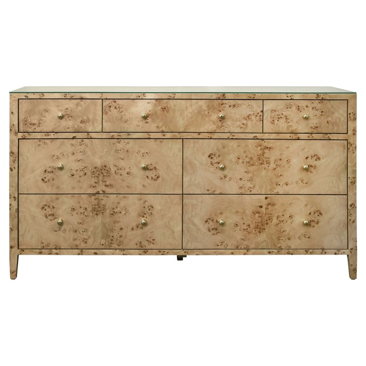 Carnegie Chest - Burl Wood