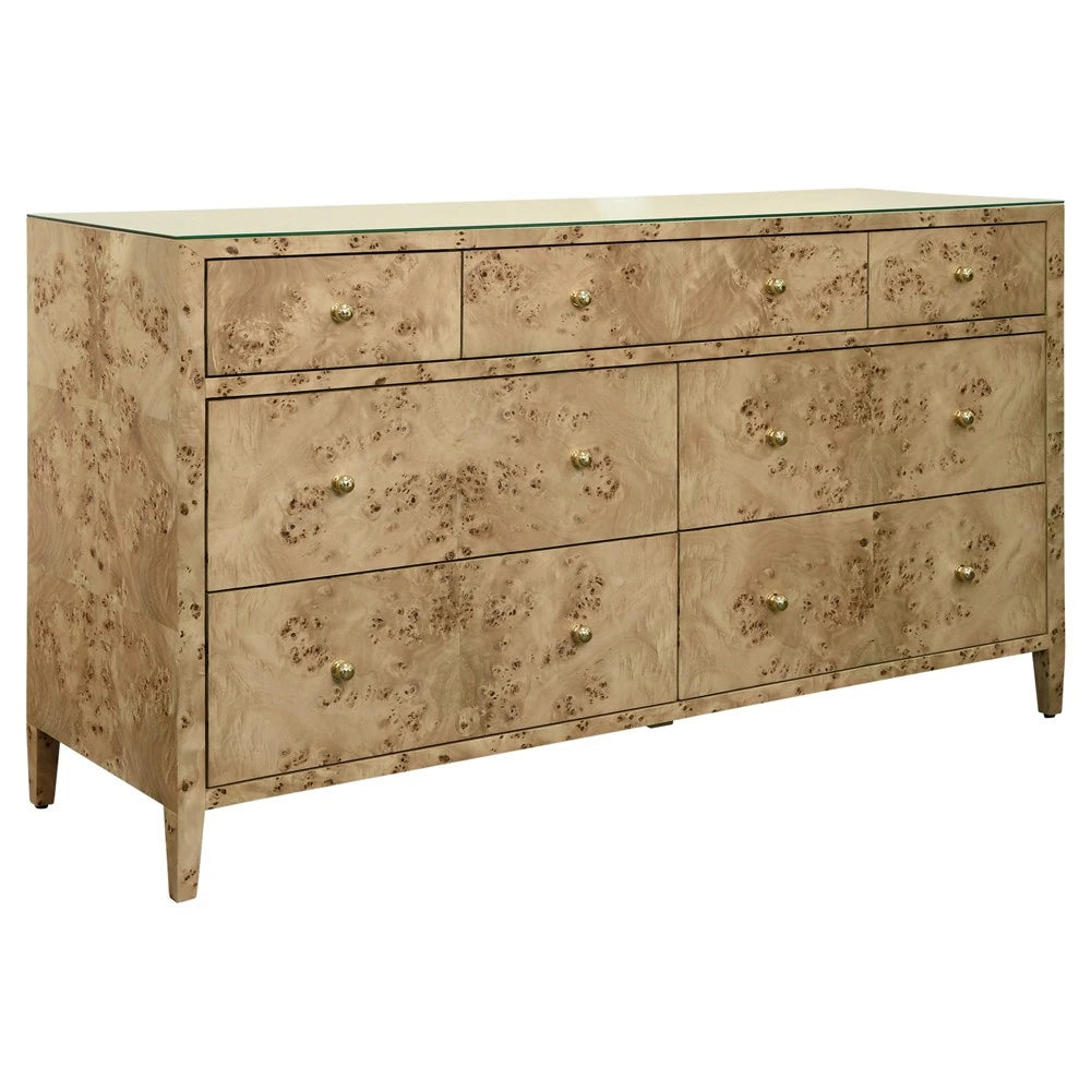 Carnegie Chest - Burl Wood
