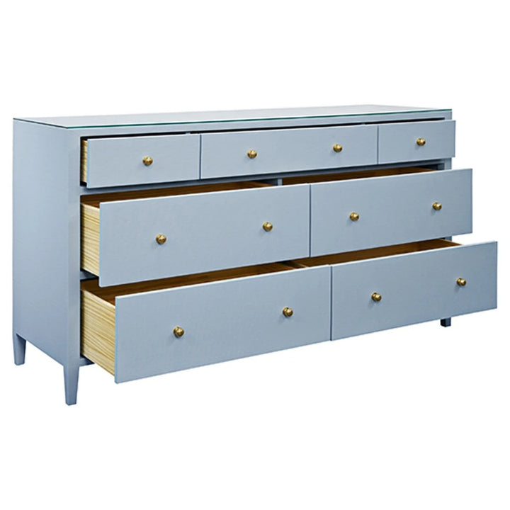 Carnegie Chest - Light Blue Textured Linen