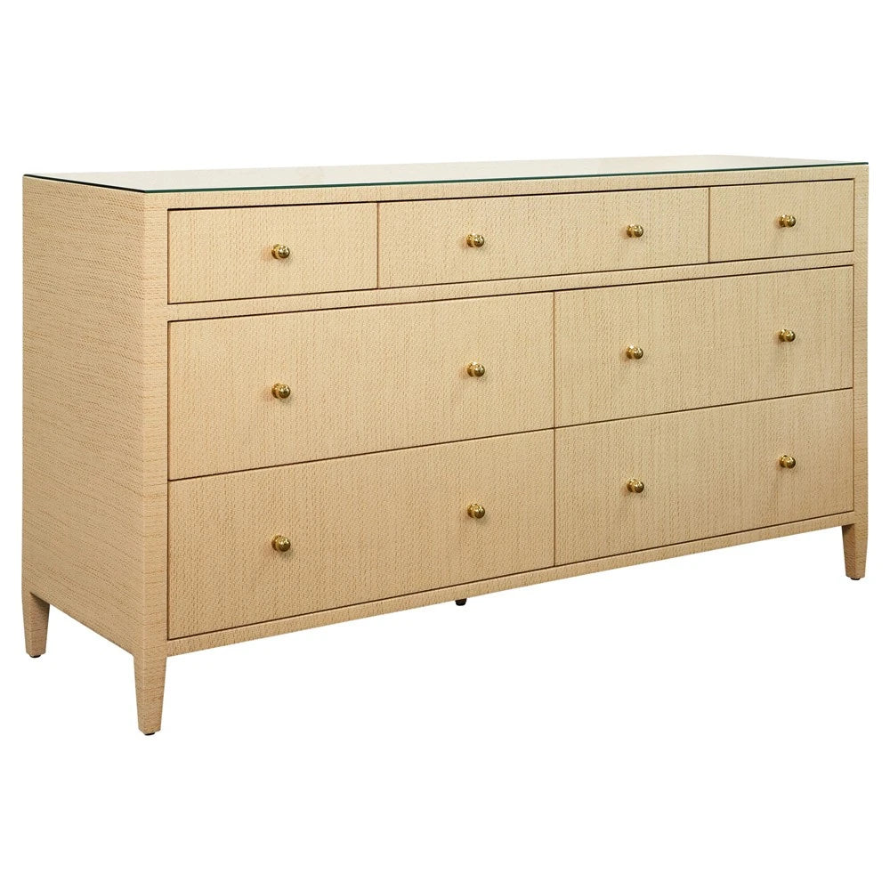 Carnegie Chest - Natural Grasscloth