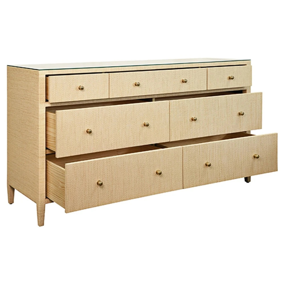 Carnegie Chest - Natural Grasscloth