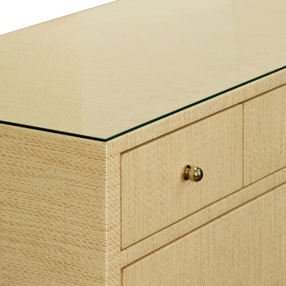 Carnegie Chest - Natural Grasscloth