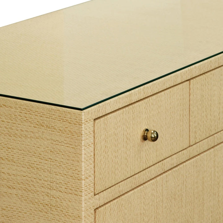 Carnegie Chest - Natural Grasscloth