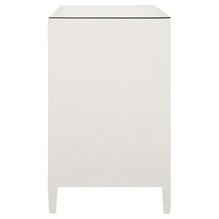 Carnegie Chest - White Textured Linen