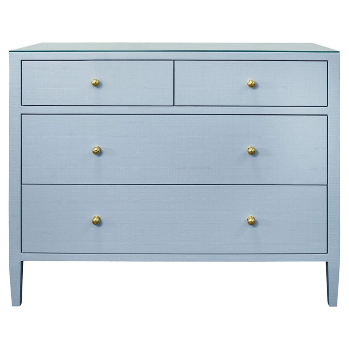 Michelle Chest - Light Blue Textured Linen