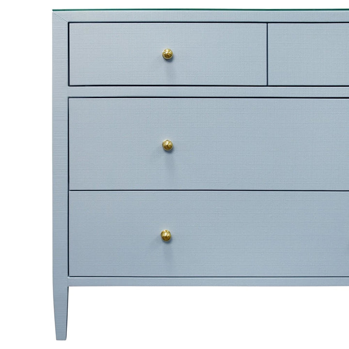 Michelle Chest - Light Blue Textured Linen