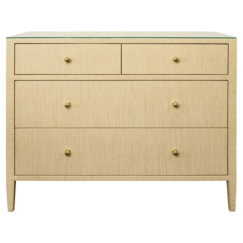 Michelle Chest - Natural Grasscloth