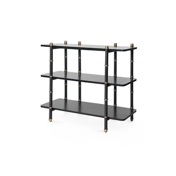 Reneau Low Shelf Black