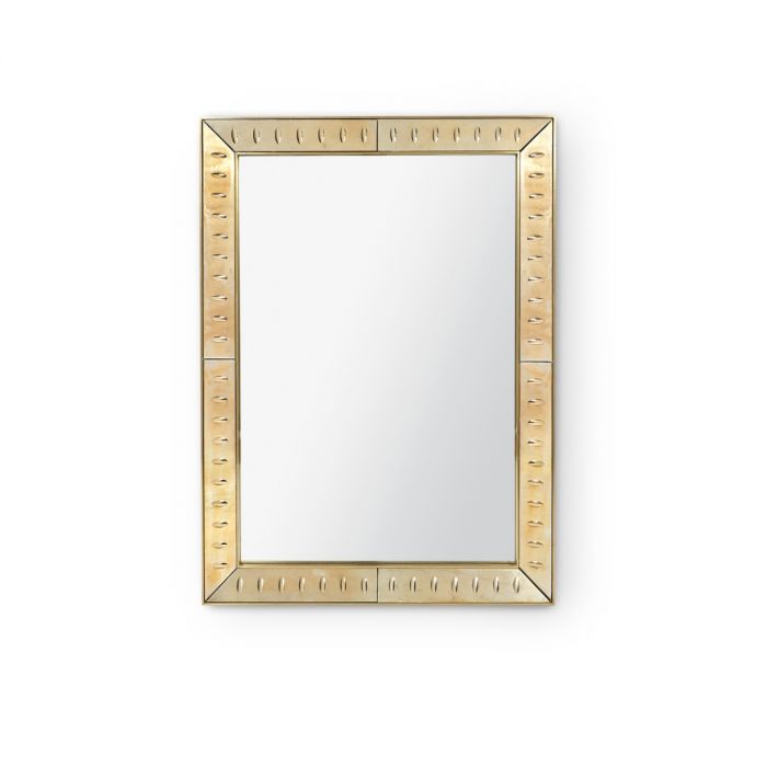 Reese Large Mirror Antique Champagne Mirror