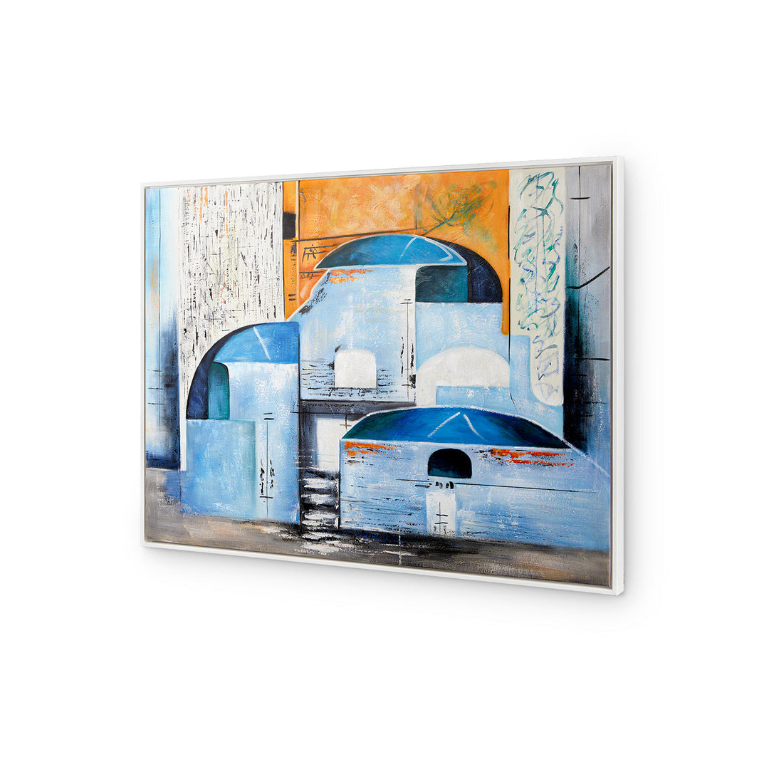 Reggio Framed Canvas, Multi Color