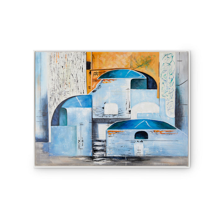 Reggio Framed Canvas, Multi Color