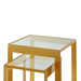 Rialto Nesting Tables Set of 2 Gold Leaf