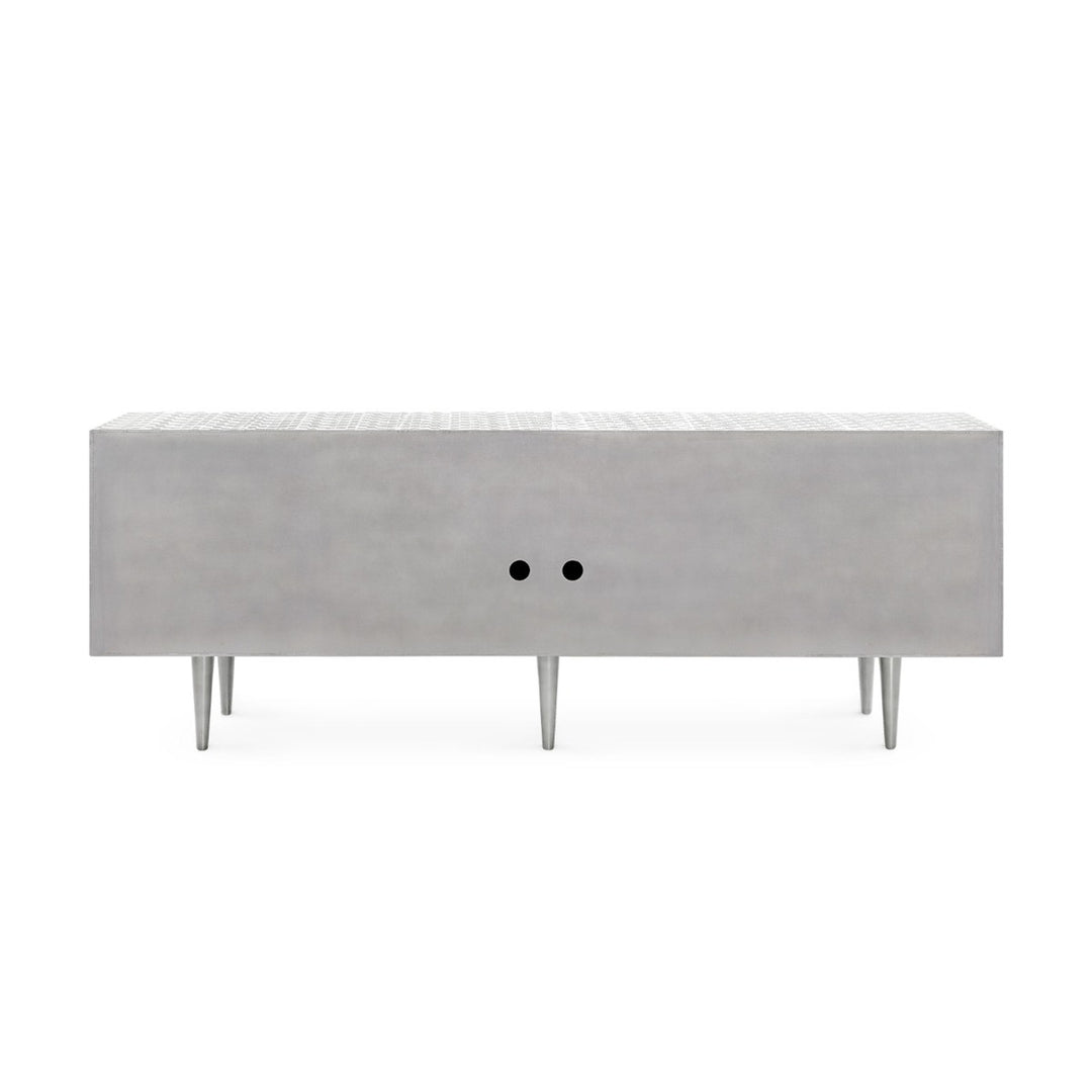 Randers 4-Drawer &amp; 2-Door Cabinet - Nickel
