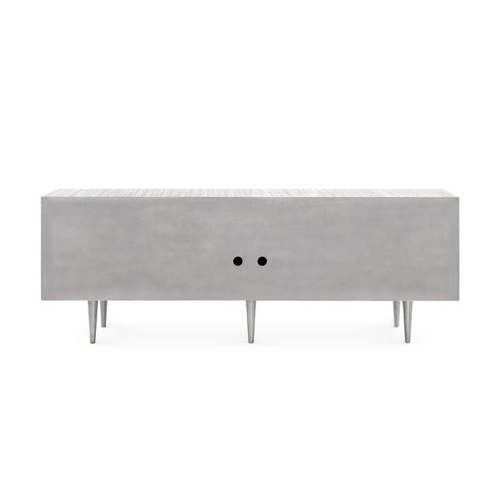 Randers 4-Drawer &amp; 2-Door Cabinet - Nickel