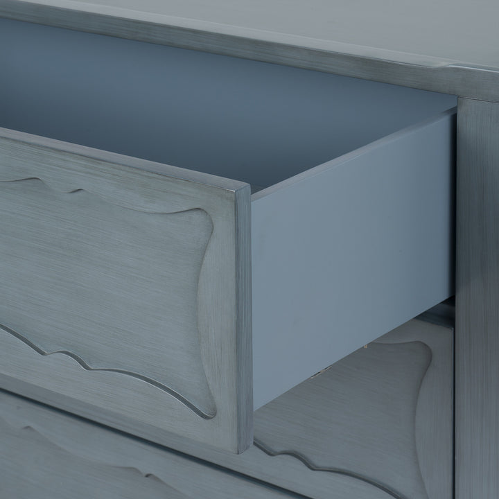 Sara 3-Drawer Side Table Foggy Horizon