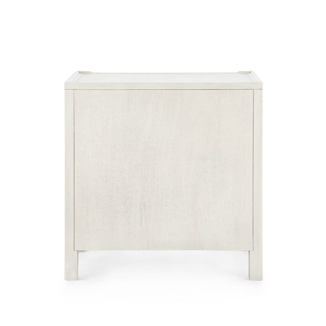Sara 3-Drawer Side Table Sailcloth Sheen