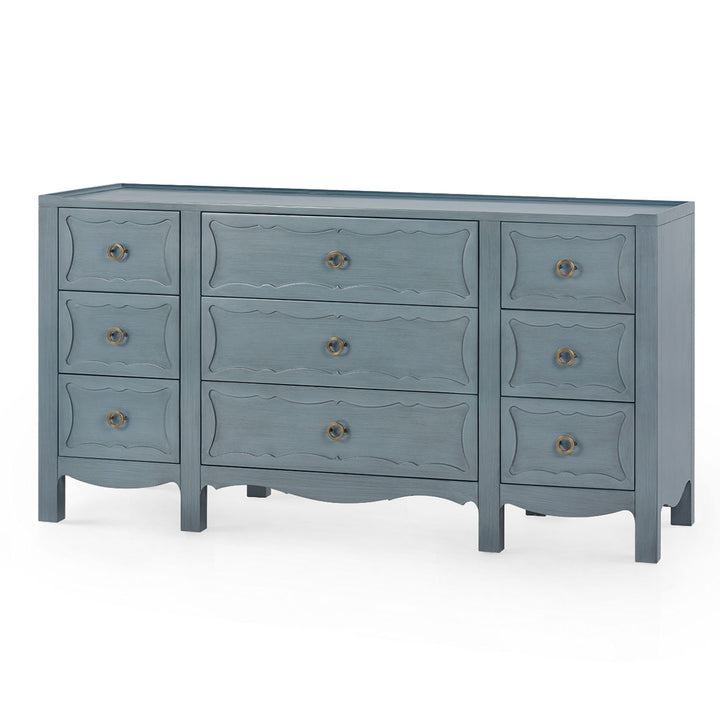 Sara Extra Large 9-Drawer Cabinet Foggy Horizon