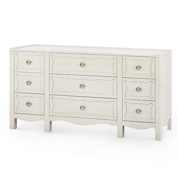 Sara Extra Large 9-Drawer Cabinet Sailcloth Sheen