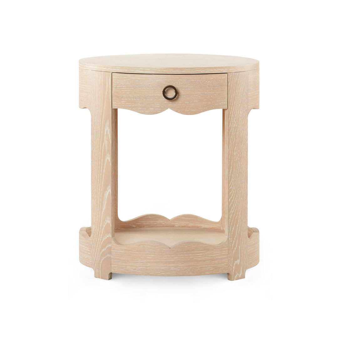Scarlett 1-Drawer Side Table Sand