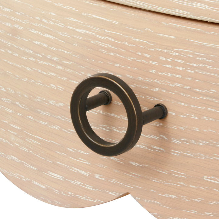 Scarlett 1-Drawer Side Table Sand