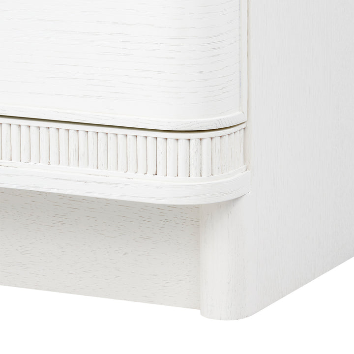 Sienna 3-Drawer Side Table Glazed Whisper White