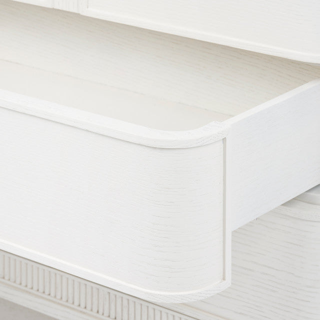 Sienna 3-Drawer Side Table Glazed Whisper White