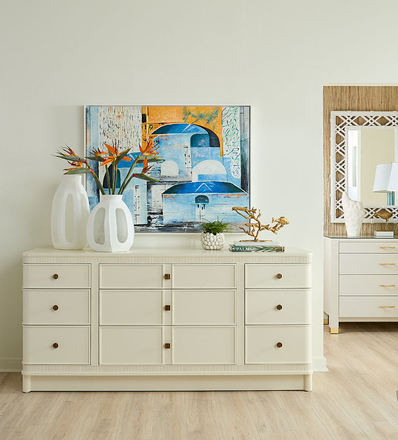Sienna 9-Drawer Cabinet Glazed Whisper White