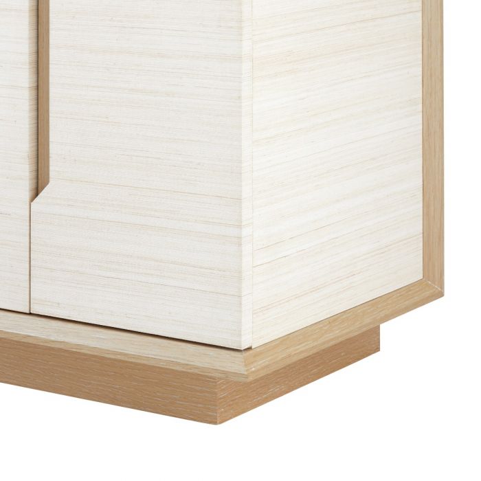 Simon 3-Drawer &amp; 4-Door Cabinet -  Light Natural Shimmer