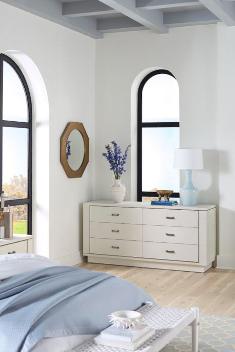 Ethan 6-Drawer Chest Sand White