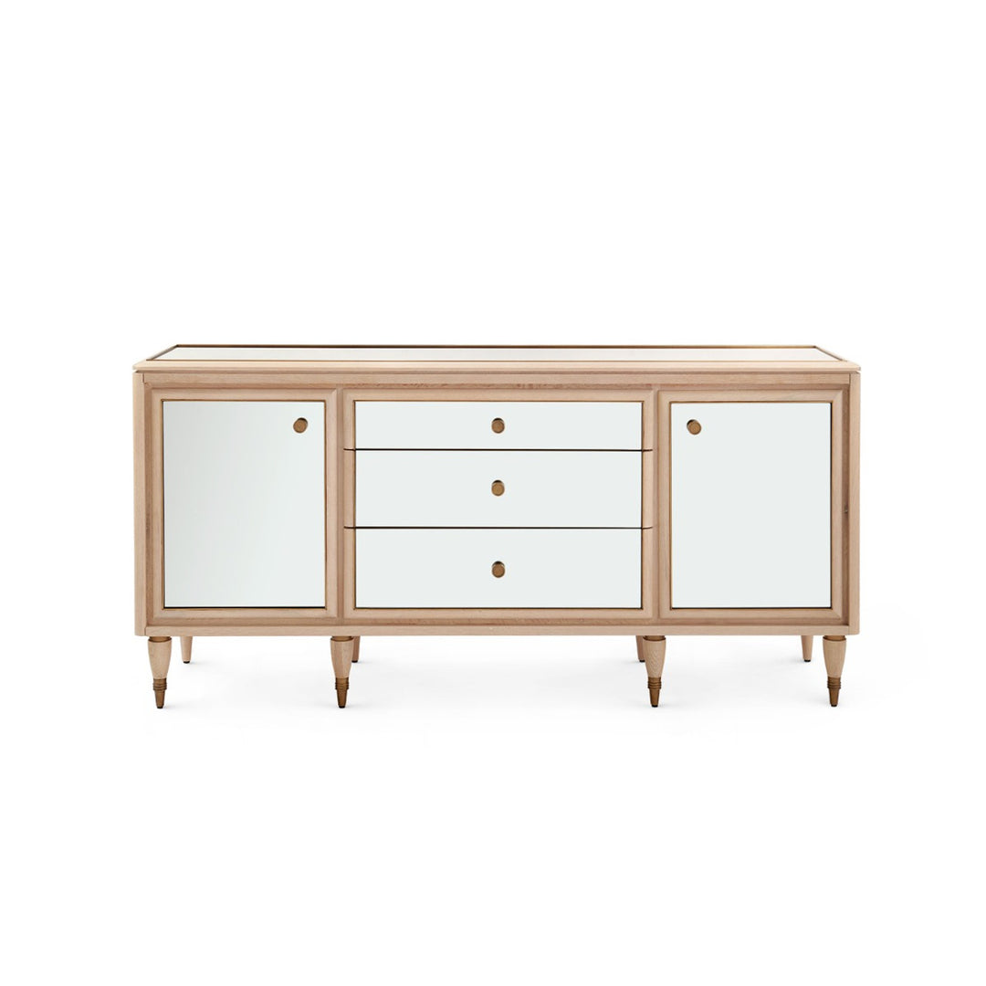 Sofia Three Drawer and Two Door Cabinet - Sand