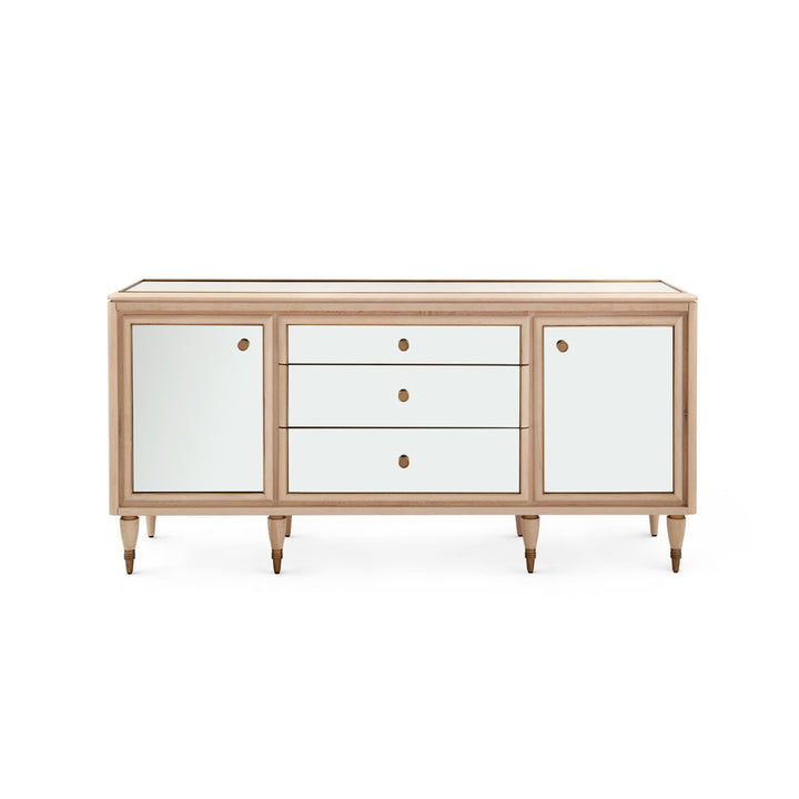 Sofia Three Drawer and Two Door Cabinet - Sand