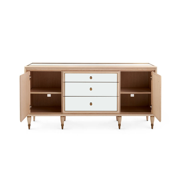 Sofia Three Drawer and Two Door Cabinet - Sand
