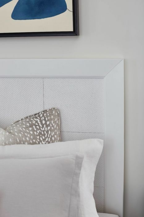 Patricia Queen Headboard With Ryder Bed Frame - Vanilla
