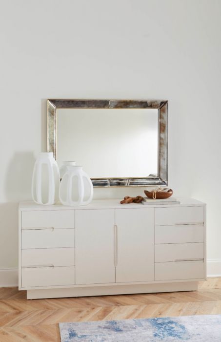 Cora 8-Drawer &amp; 2-Door Cabinet - Soft White