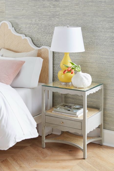 Victoria King Headboard With Ryder Bed Frame - Natural Twill &amp; Vanilla