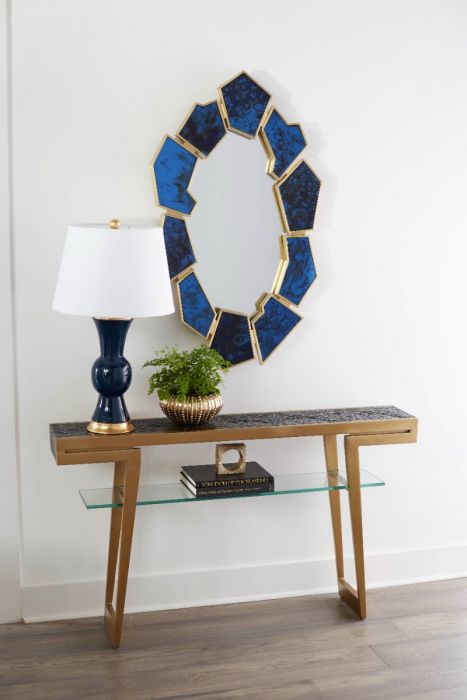 Zelda Console - Antique Brass