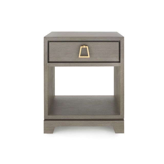 Stanford 1-Drawer Side Table Taupe Gray