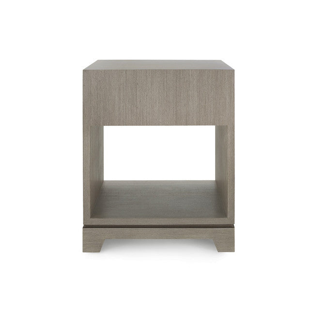 Stanford 1-Drawer Side Table Taupe Gray