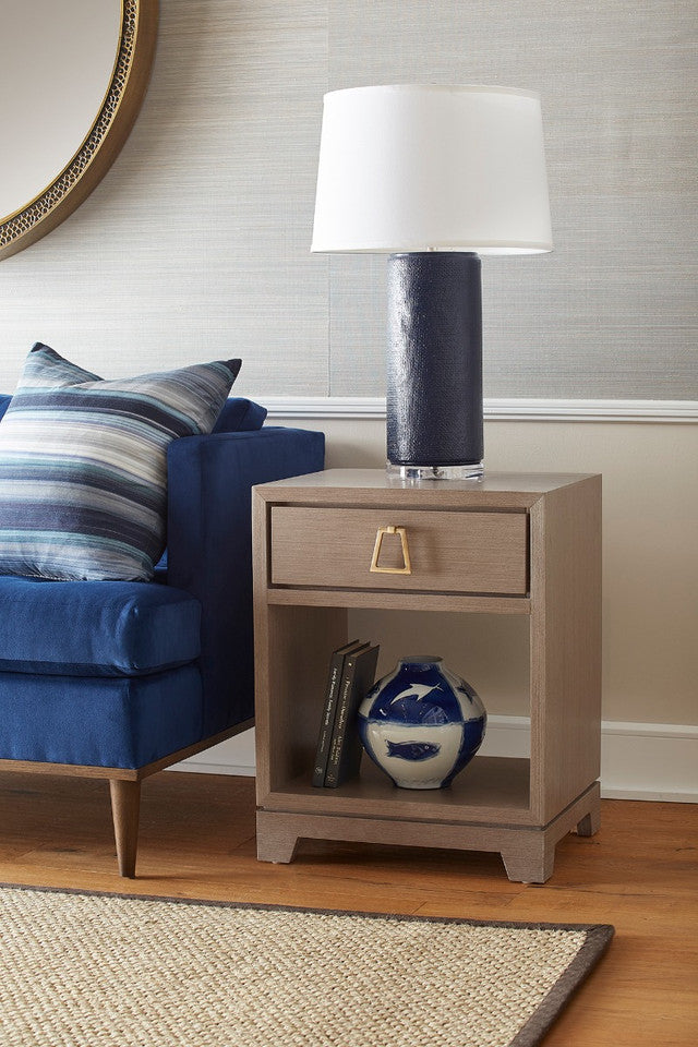 Stanford 1-Drawer Side Table Taupe Gray