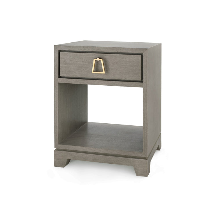 Stanford 1-Drawer Side Table Taupe Gray