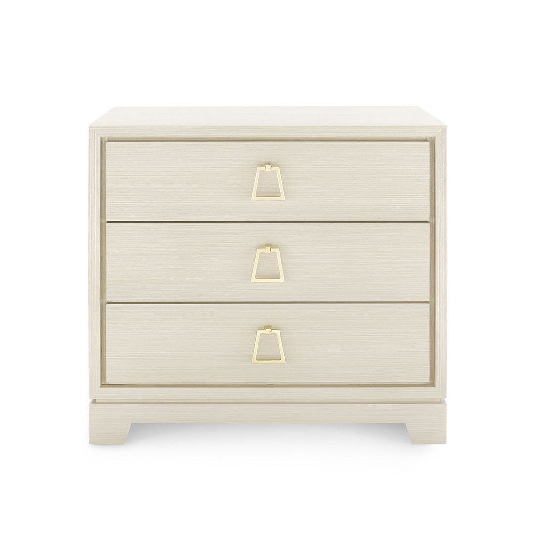 Stanford 3-Drawer Side Table Bleached Oak
